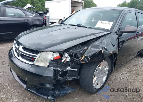 2013 Dodge Avenger Se из США, поврежденный, VIN 1C3CDZAB3DN616942